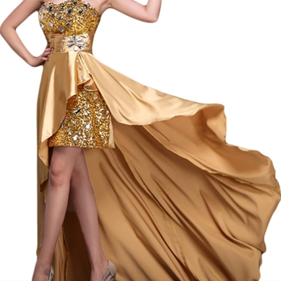 Rinestone knee length Cocktail dress - Picture 5 of 6